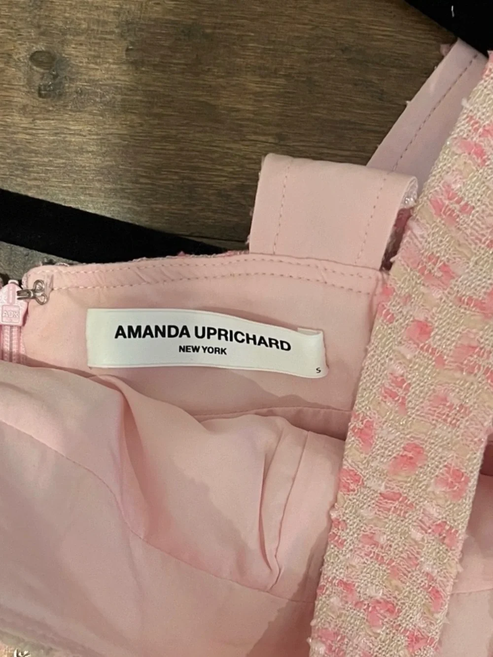 Amanda Uprichard Pink Tweed Mini Dress - Picture 4 of 9